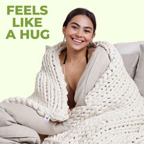 Chunky Knit Blanket – Handwoven, Soft & Cozy Merino Wool Throw
