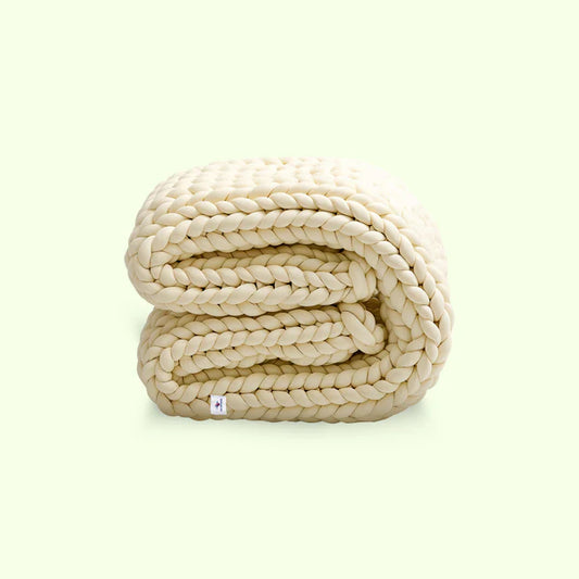 Chunky Knit Blanket – Handwoven, Soft & Cozy Merino Wool Throw