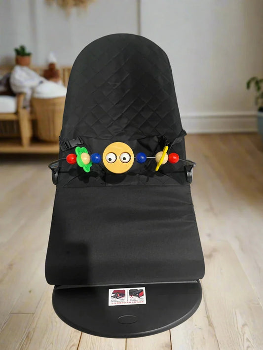 Baby bouncer with detachable toy bar