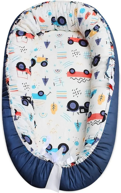 Baby Nest, Baby Lounger, Baby bed for Infant & Newborn Babies, 100% cotton - Cuteably